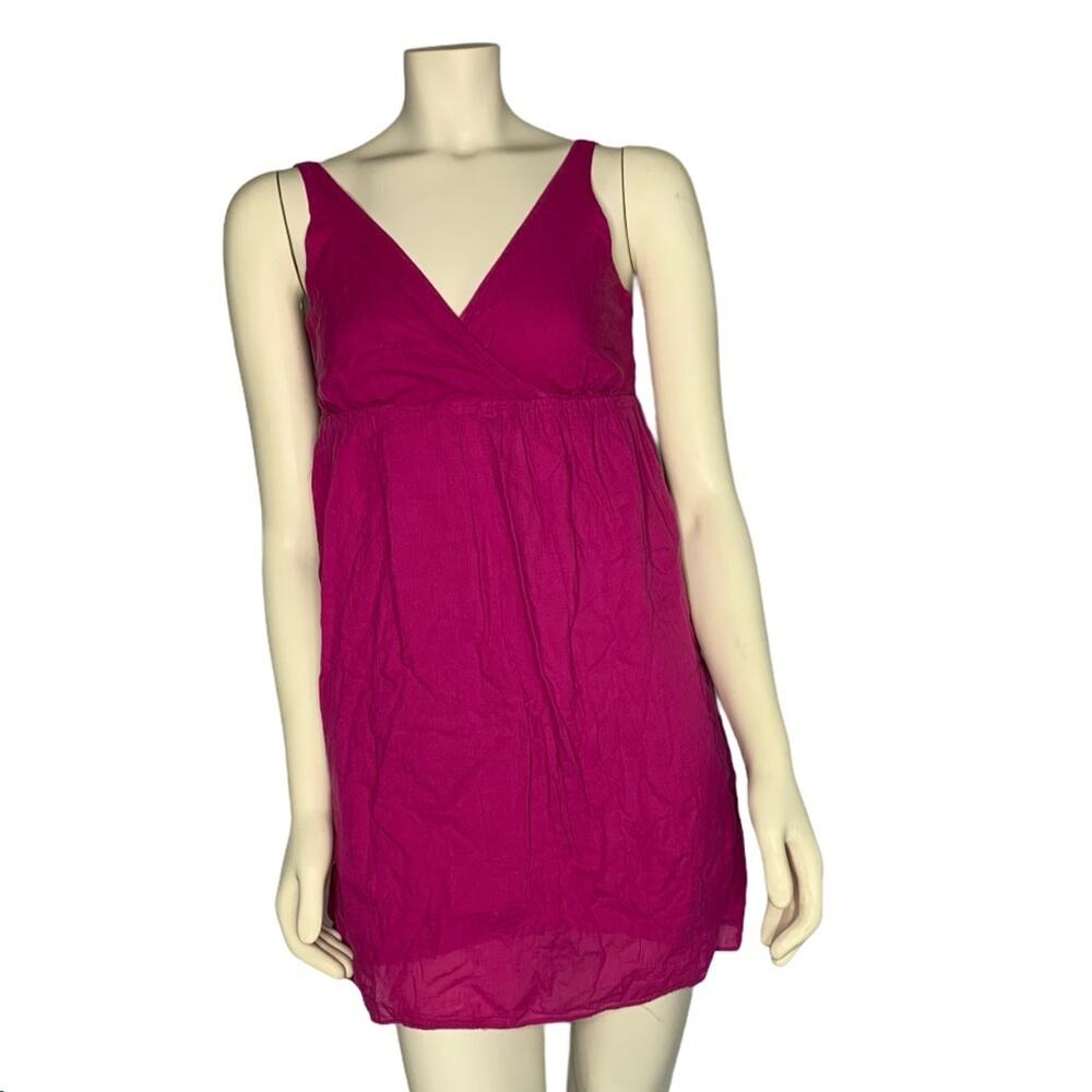 Old Navy XS pink sleeveless surplice v-neck mini dress lined